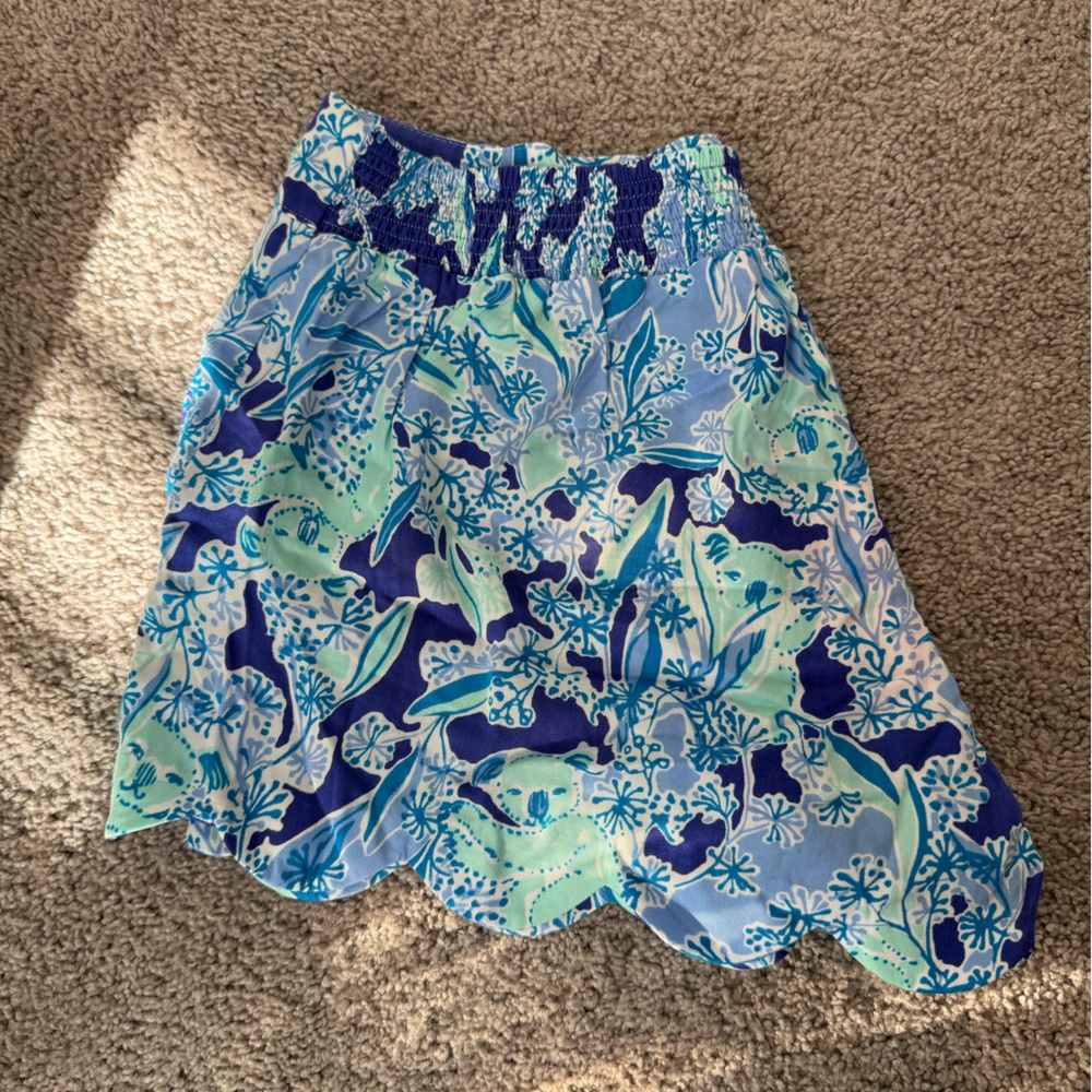 Lilly Pulitzer Dahlia Shorts Royal Purple Blue Koalafications SZ L NEW Tags $78